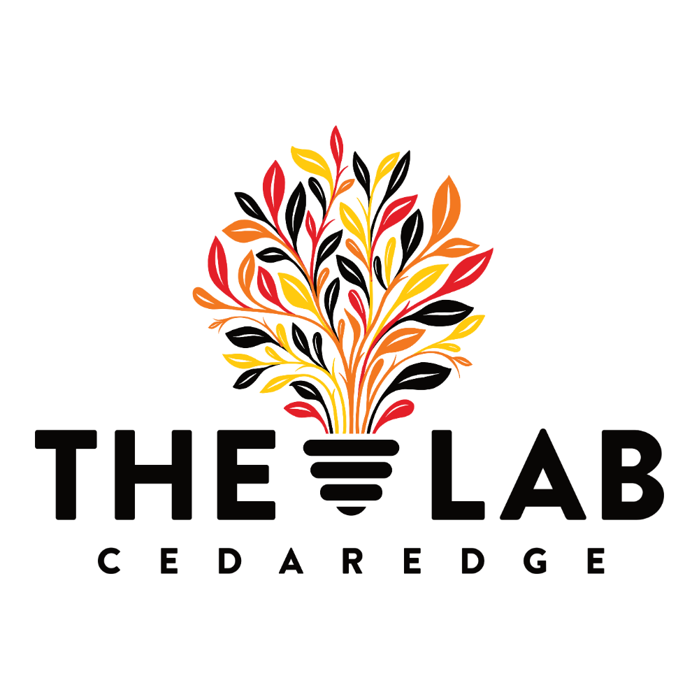 The Lab Cedaredge logo — a leaf-and-lightbulb mark above THE LAB CEDAREDGE wordmark